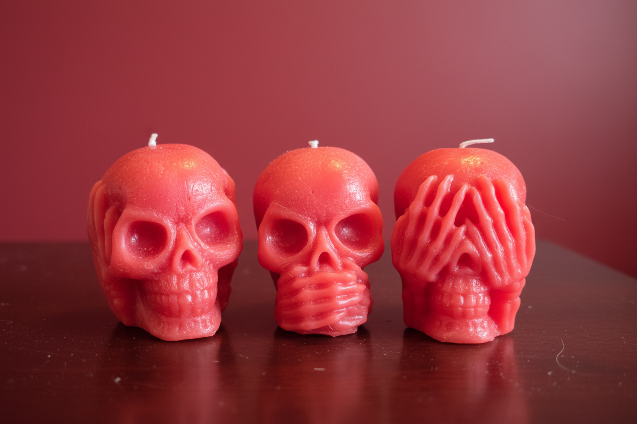 Hear, See, Speak No Evil Candle set